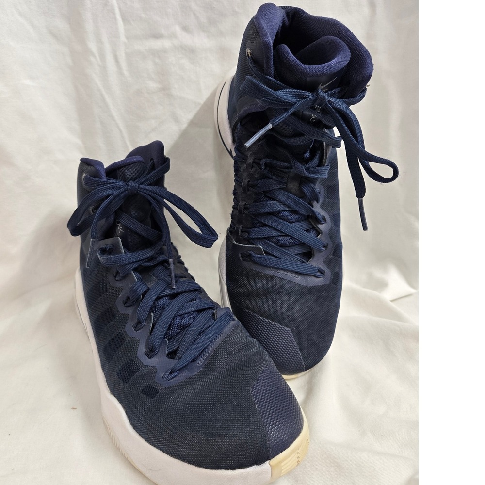 Nike Zoom Hyperdunk Basketball Shoes Mens Size 8 Blue High Top Sneakers